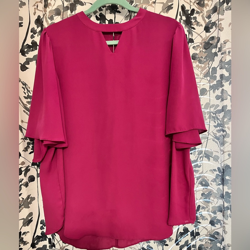 Hot pink blouse